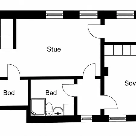 דירה Cozy 1br Sandviken - Gg2 ברגן